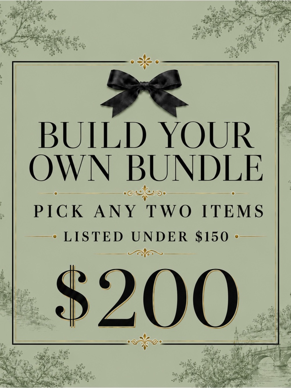SAVE MONEY! Pick any two items in my closet listed under $150 for $200!